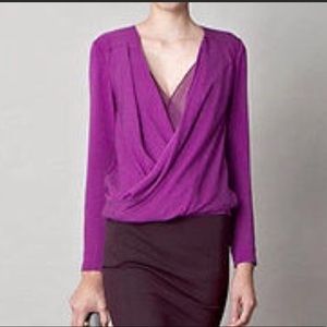 Diane Von Furstenberg New Issie L/S Orchid Sz 2